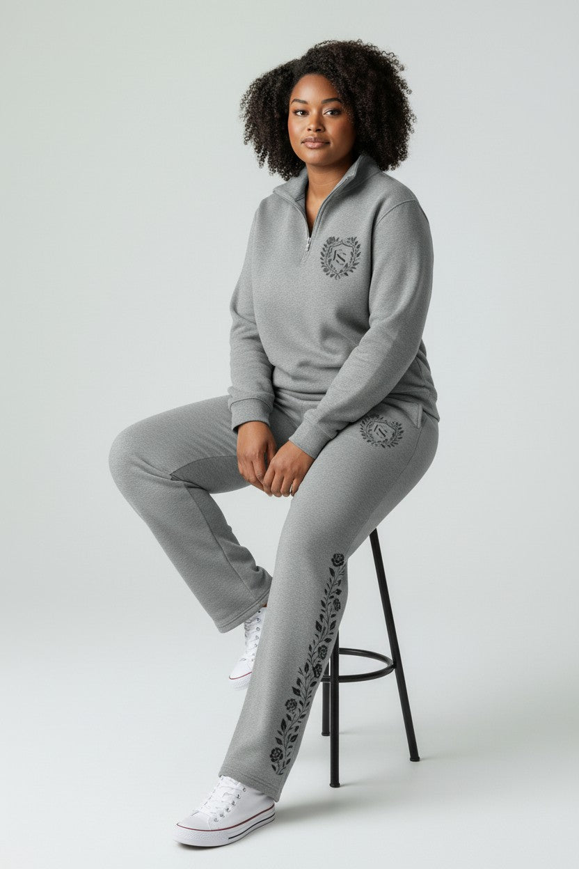 Rose Garden Sweatpants - Gray