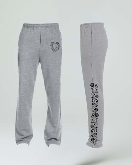 Rose Garden Sweatpants - Gray