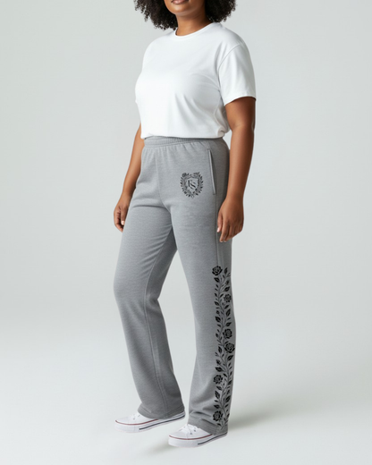 Rose Garden Sweatpants - Gray