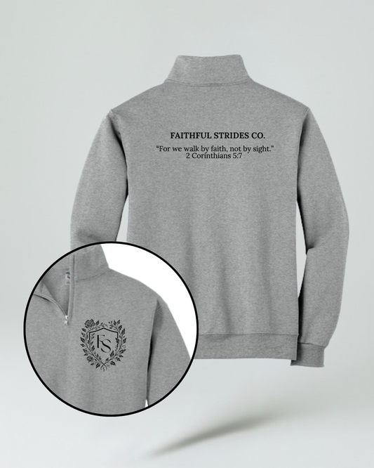 Rose Garden Quarter-Zip - Gray