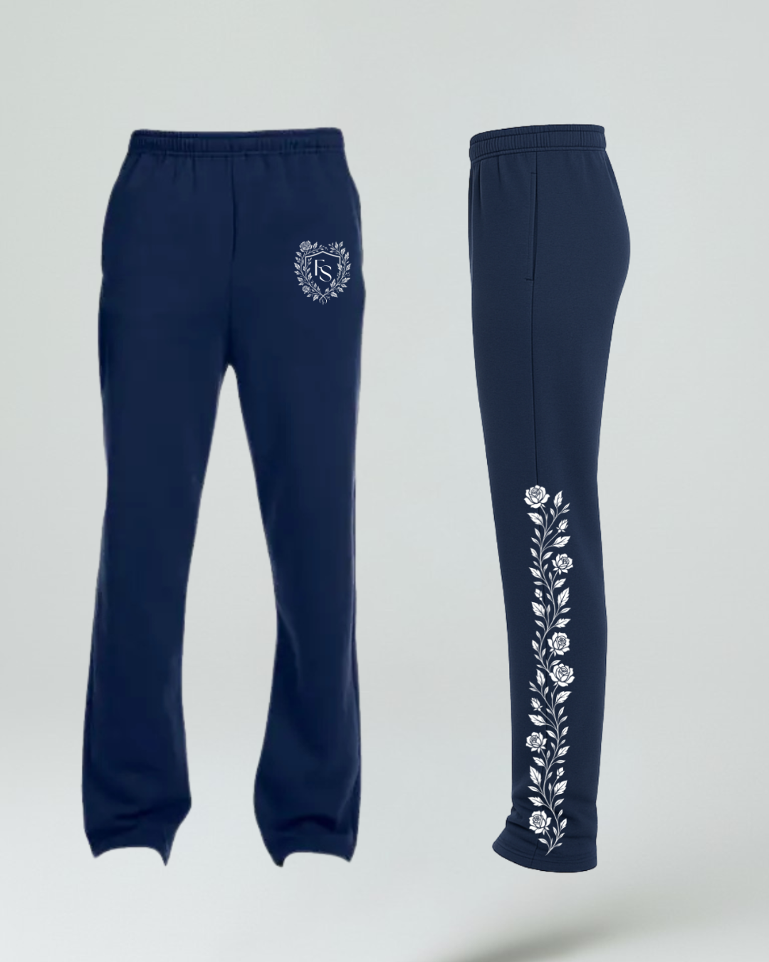 Rose Garden Sweatpants - Navy