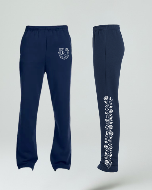 Rose Garden Sweatpants - Navy