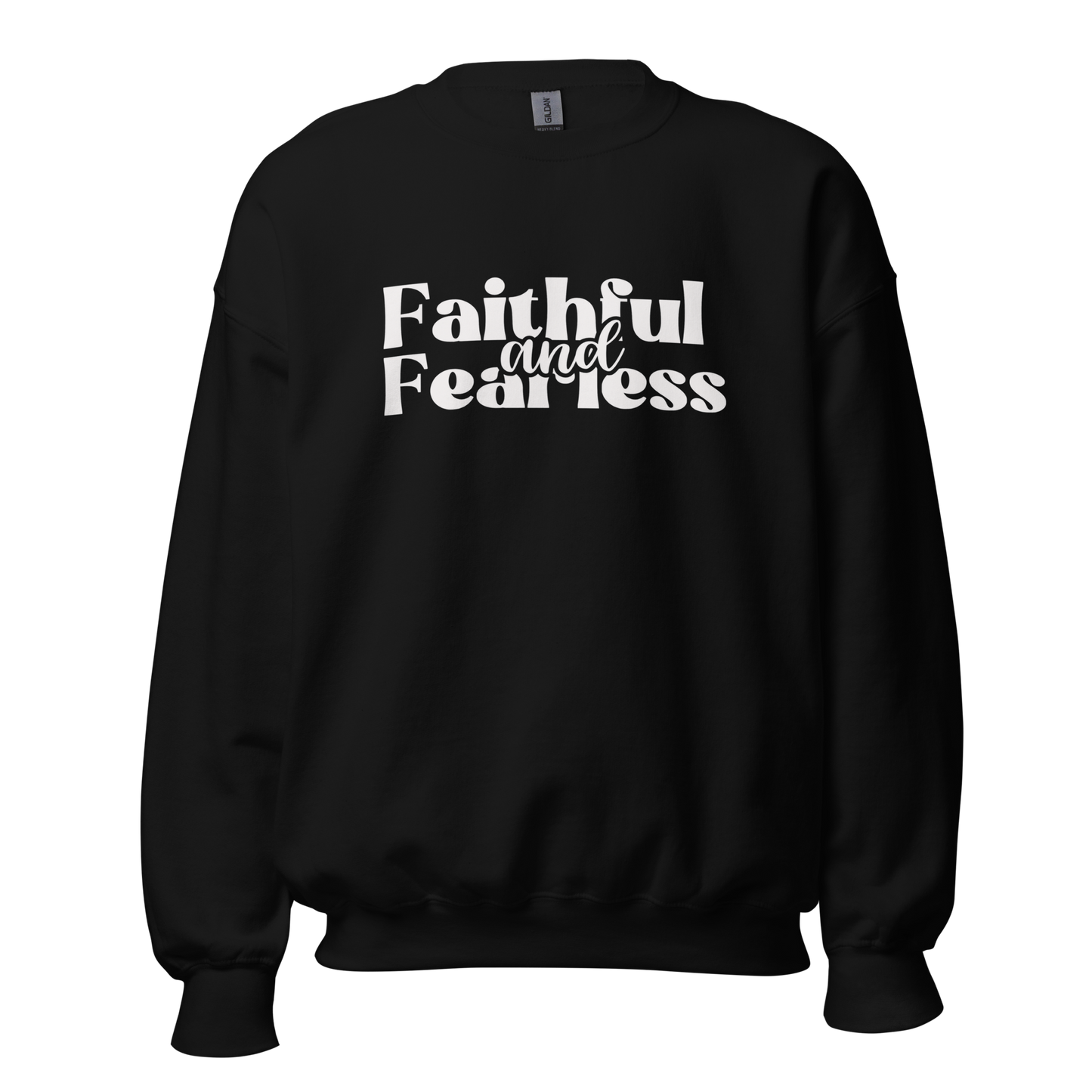 Faithful & Fearless Black Crewneck