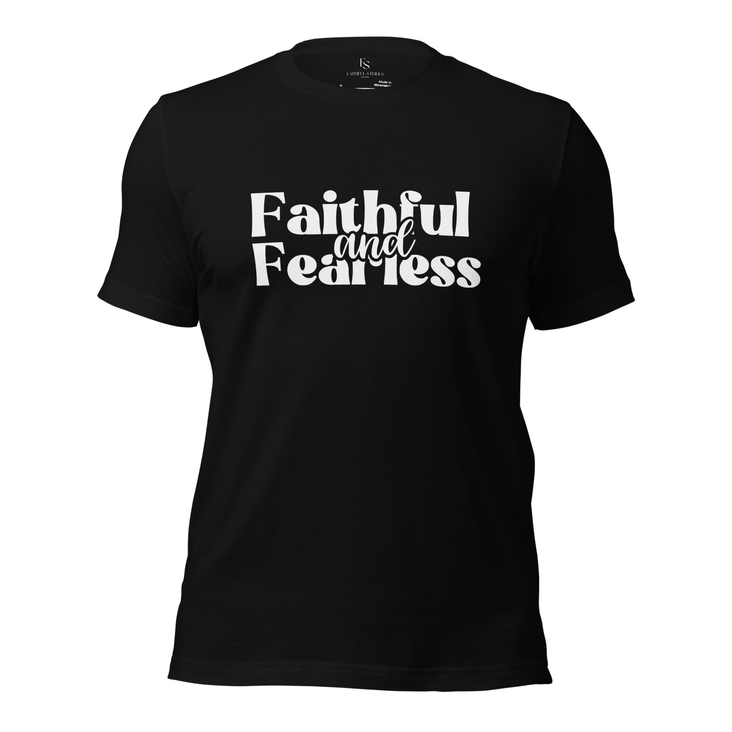 Faithful & Fearless Black Tee