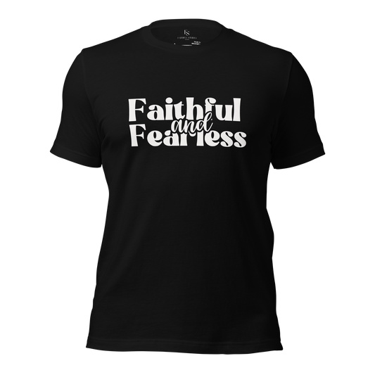 Faithful & Fearless Black Tee