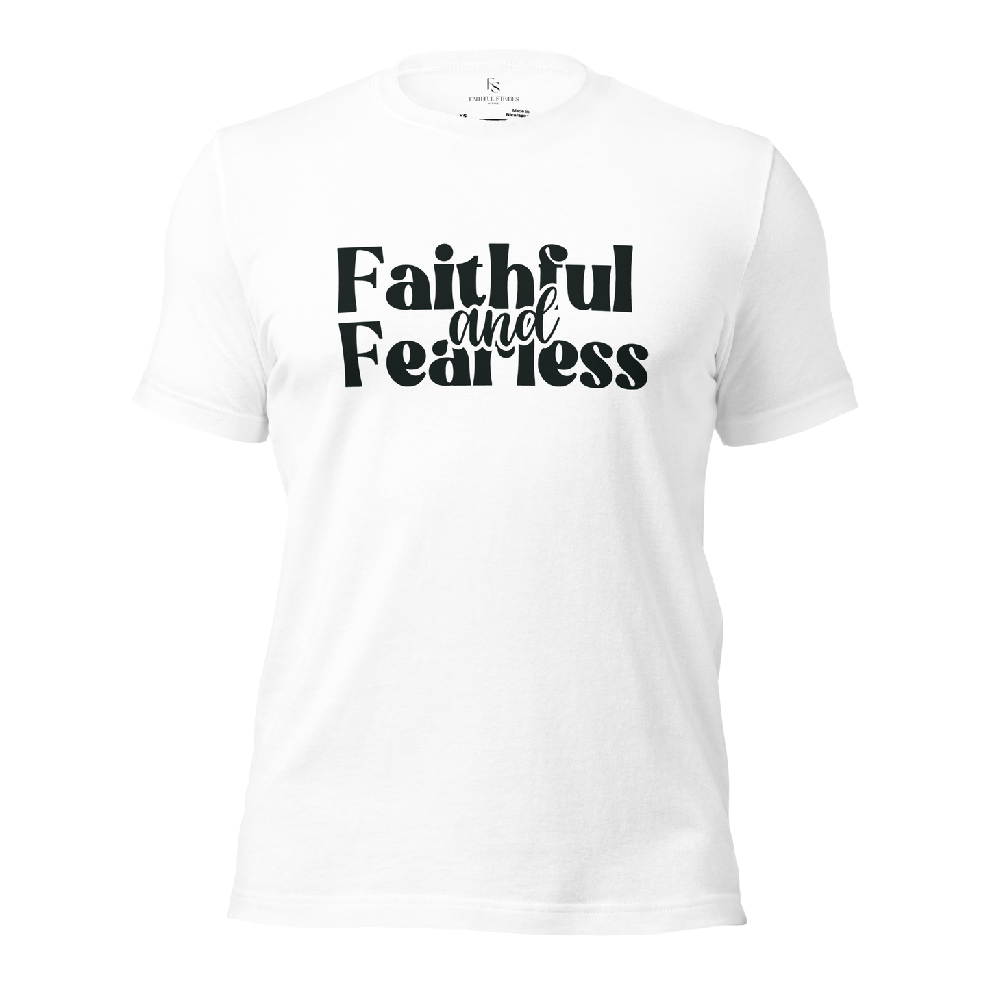 Faithful & Fearless White Tee