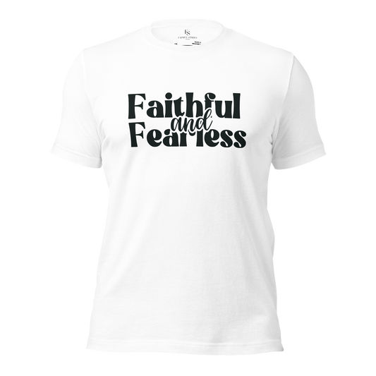 Faithful & Fearless White Tee