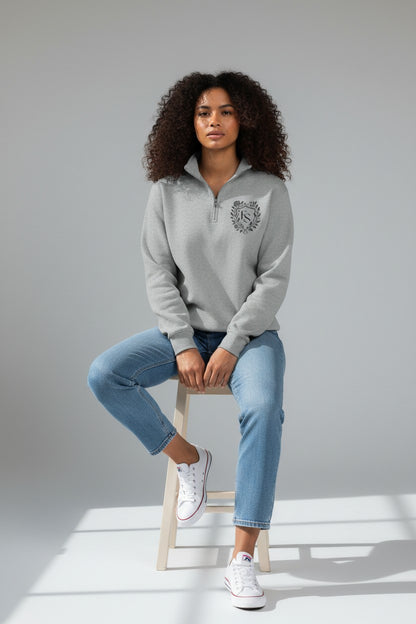Rose Garden Quarter-Zip - Gray
